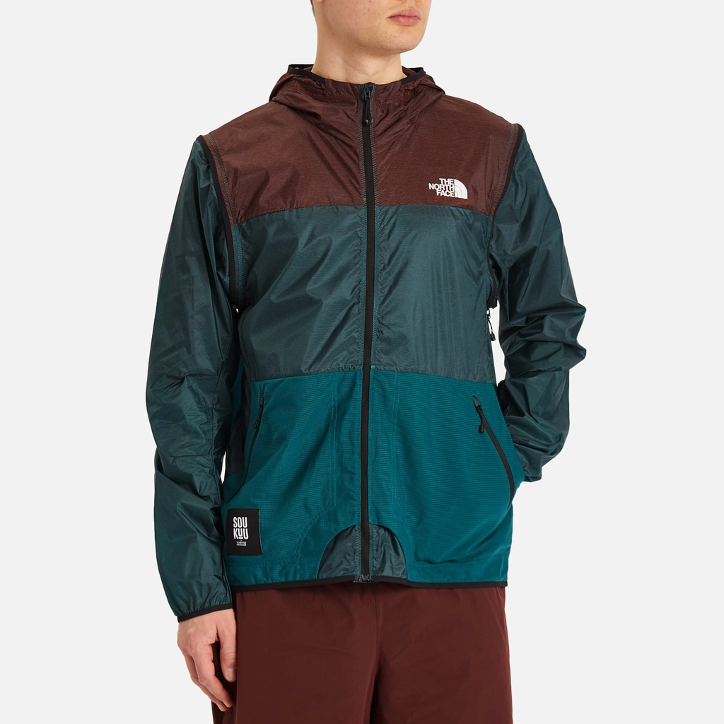 The North Face x Undercover Men's Soukuu Convertible Wind Jacket Bitter Chocolate/Deep Blue